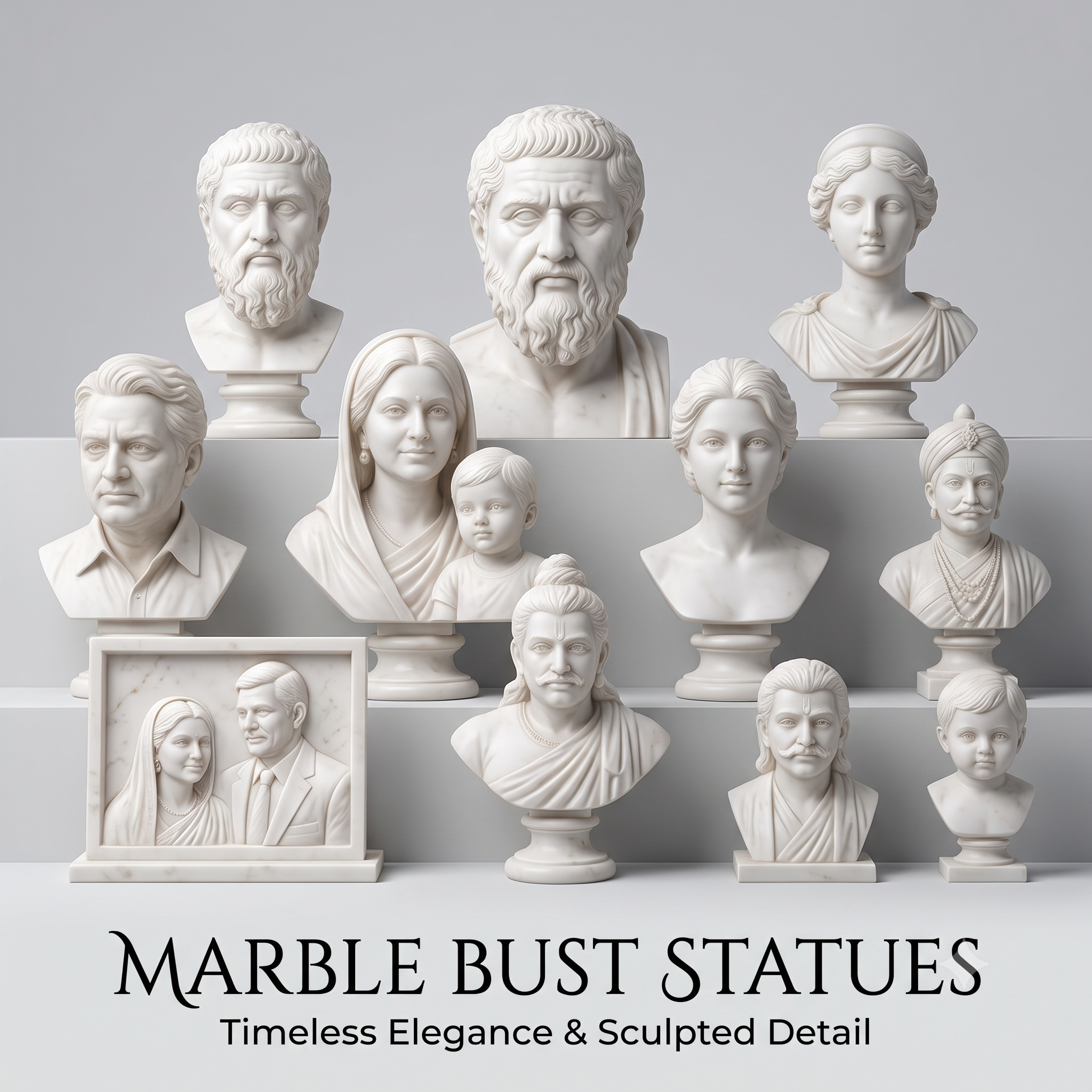 Marble Bust Statues