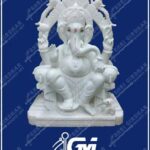 Lord Ganesha Marble Moorti